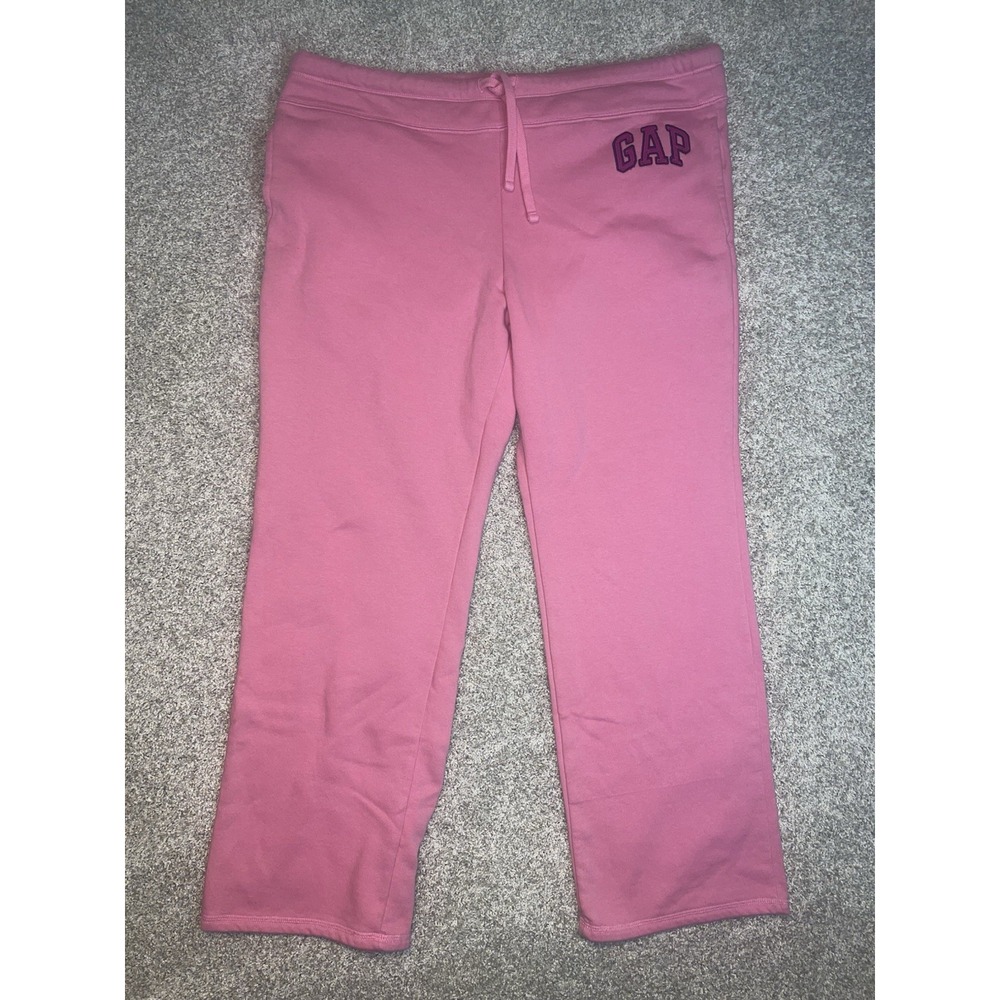 Gap Heritage Wild Orchid Y2K Pink Sweatpants Womens Large Wide Leg